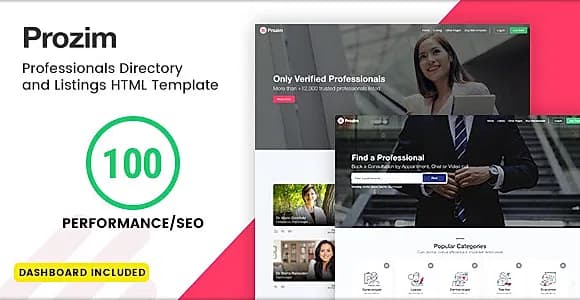 Prozim - Professionals Directory & Listings Template