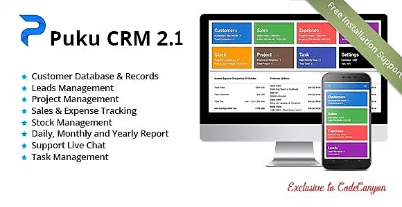 Puku CRM - Realtime Open Source CRM