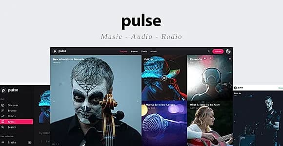 pulse - Music, Audio, Radio Template