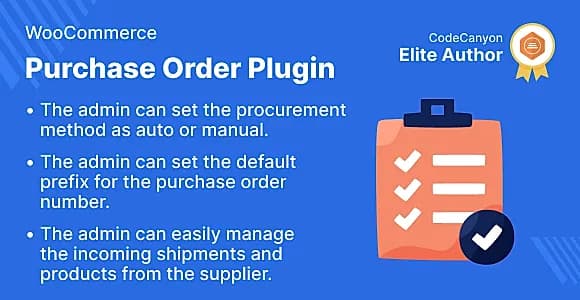 Purchase Order WooCommerce WordPress Plugin