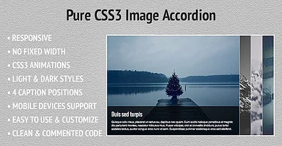 Pure CSS3 Image Accordion