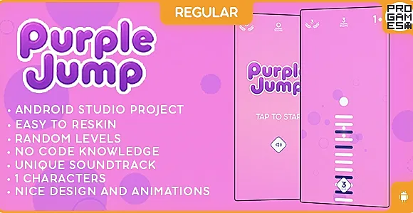 Purple Jump (REGULAR) - ANDROID - BUILDBOX CLASSIC game