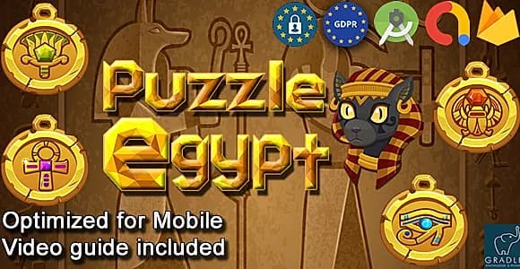 Puzzle Block Pharaoh Egypt (Admob + Android studio)