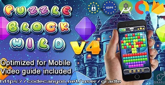 Puzzle Block Wild V4 (Admob + GDPR + Android Studio)