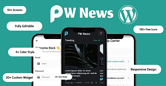 PW News WP - Wordpress Flutter News App