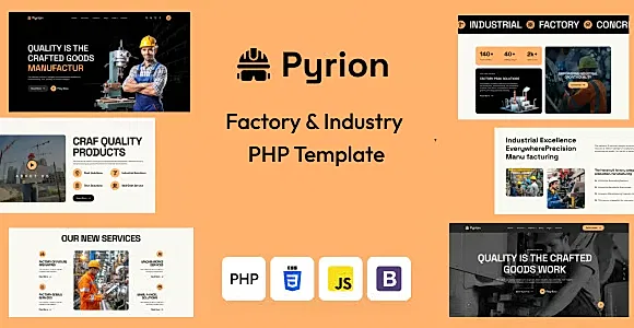Pyrion - Factory & Industry PHP Template