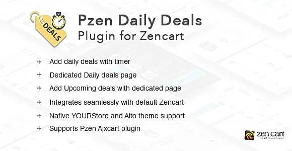 Pzen Daily Deals - Plugin for Zencart