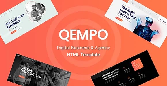 Qempo - Digital Agency Services HTML5 Template