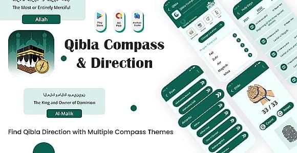 Qibla Compass - Qibla Direction - Quran Qibla Finder - Qibla Connect - Namaz Qibla Finder Compass