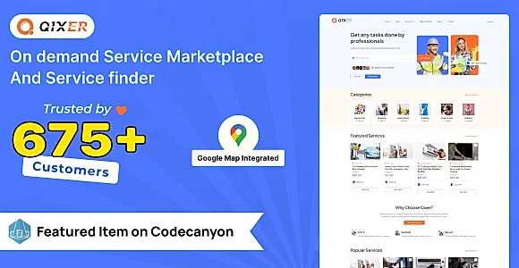 Qixer - Multi-Vendor On demand Handyman Service  Marketplace and Service Finder