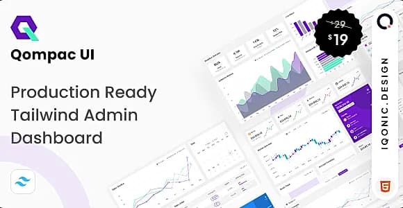 Qompac UI - Tailwind CSS HTML Admin Dashboard Template