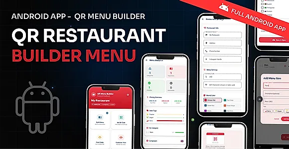 QR Menu Builder for Android