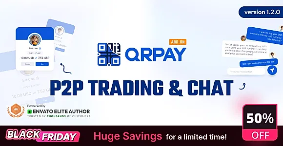QRPay P2P Trading and Chat Add-on