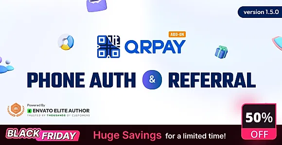 QRPay Phone Authentication and User Referral Addon