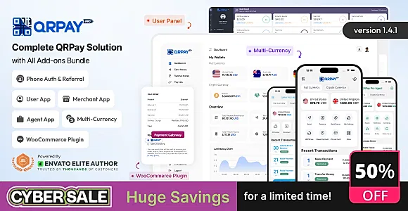 QRPay Pro - Complete QRPay Solution with All Add-ons Bundle