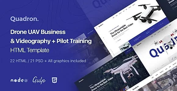 Quadron | Drone UAV Business & Videography HTML Template