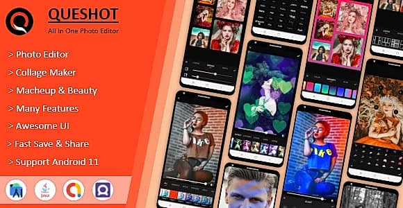 QueShot Photo Editor Pro - Collage Maker, Makeup & Beauty - All In One Photo Editor.