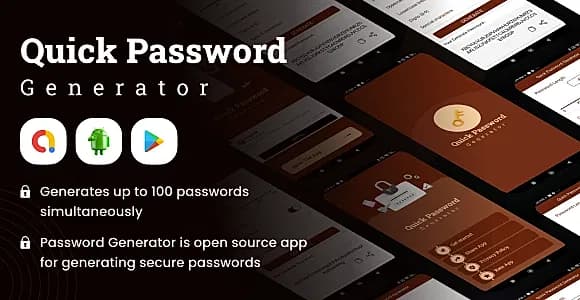 Quick Password Generator - Strong Password Generator - Offline Password Generator