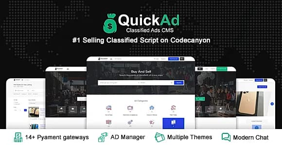 QuickAd - Classified Ads Listing - Laravel CMS