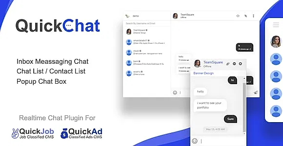 Quickchat realtime AJAX chat messaging plugin For QuickCMS
