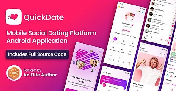 QuickDate Android - Mobile Social Dating Platform Application