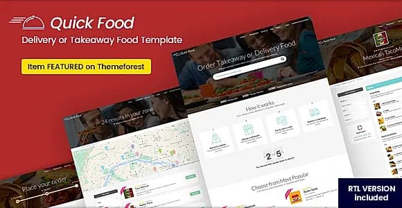 QuickFood - Delivery or Takeaway Food Template
