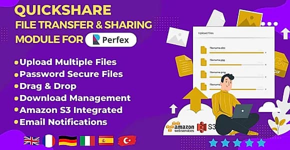 QuickShare - File transfer & sharing module for Perfex CRM