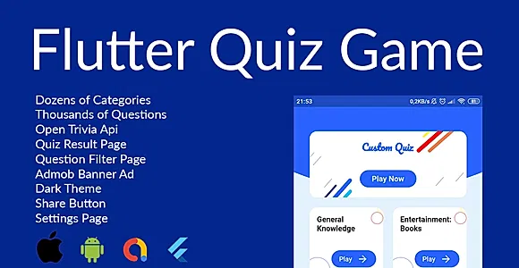 Quiz Flutter App(Android&IOS)