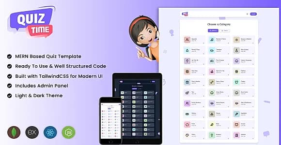 QuizTime – MERN Stack Quiz App | Interactive Web Quiz Platform