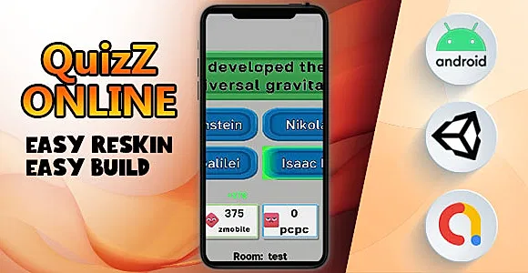 QuizZ Online - (Unity - Admob - Game)