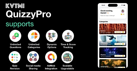 QuizzyPro – SwiftUI + AdMob + Gamification