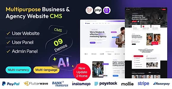 Quland - Multipurpose Business and Agency Laravel Website CMS