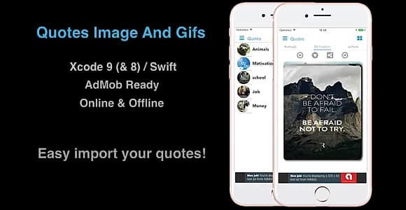 Quotes Image and Gifs - Native iOS App for Images/Gifs Quotes, Motivation, Money ecc.