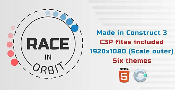 Race in orbit - HTML5 Skill game