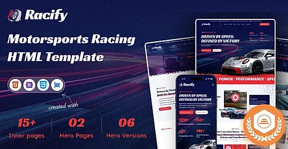 Racify - Motorsports Racing HTML Template
