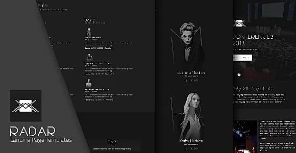Radar - Landing Page Template