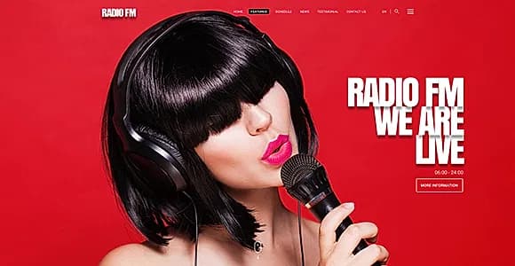 Radio FM HTML Bootstrap Template