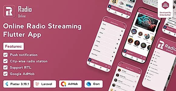 Radio Online - Flutter Full App