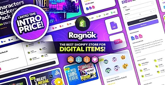 Ragnok - Shopify Theme for Digital Items