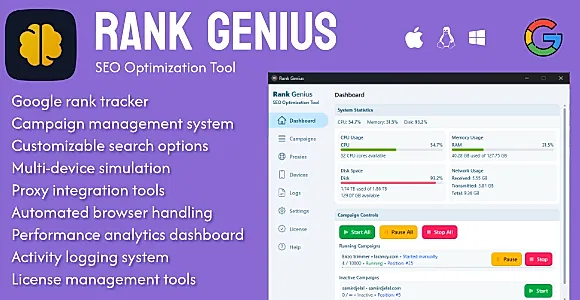 Rank Genius - Boost Your Google Rank with Automation