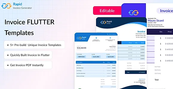 Rapid Invoice Generator - An Effective Invoice Template,Build In Flutter web