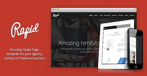 Rapid - One Page Multipurpose Template
