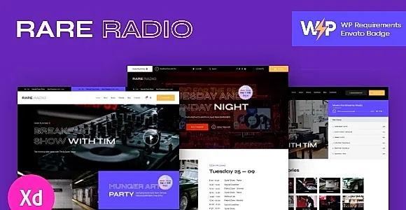 RareRadio WordPress Theme