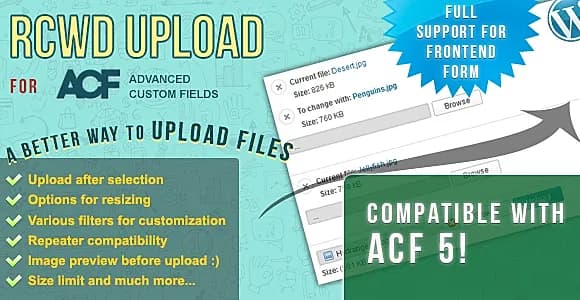 Rcwd Upload for Advanced Custom Fields