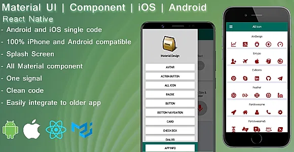 React native Material design | Component