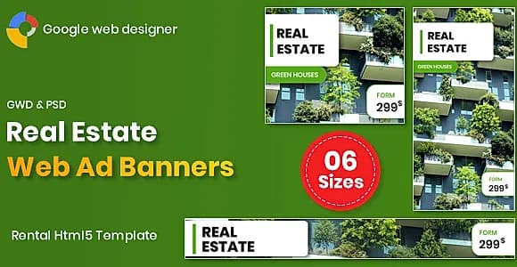 Real Estate Banners Google Web Designer