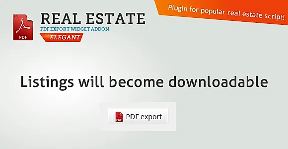 Real Estate PDF Export