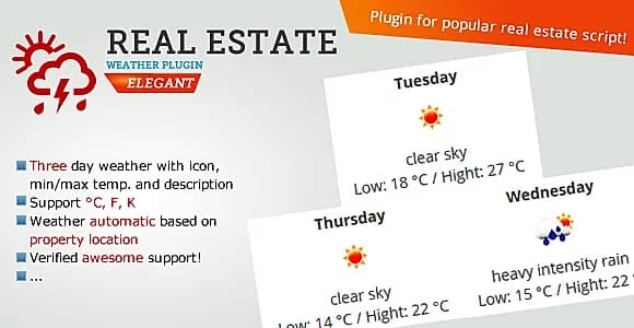 Real Estate Weather Widget