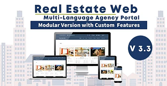 Real Estate Web - with Agency Portal and Multi-Language Management System