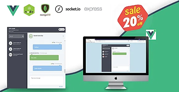 Real Time, Ready To Go, Private Chatting Application in VueJS (NodeJS, Socket.io, VueJS)